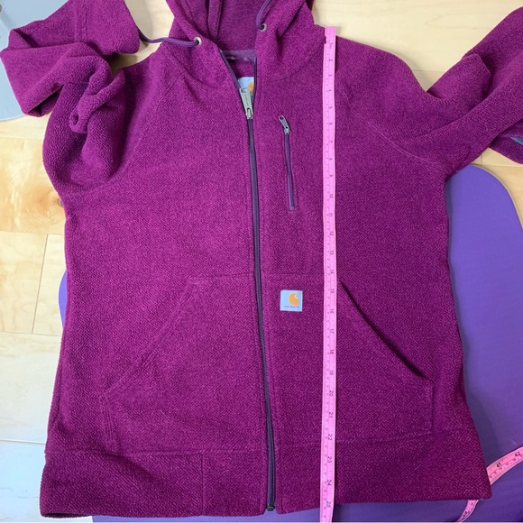 Carhartt Kentwood Purple Fleece Zip Jacket - Picture 5 of 6